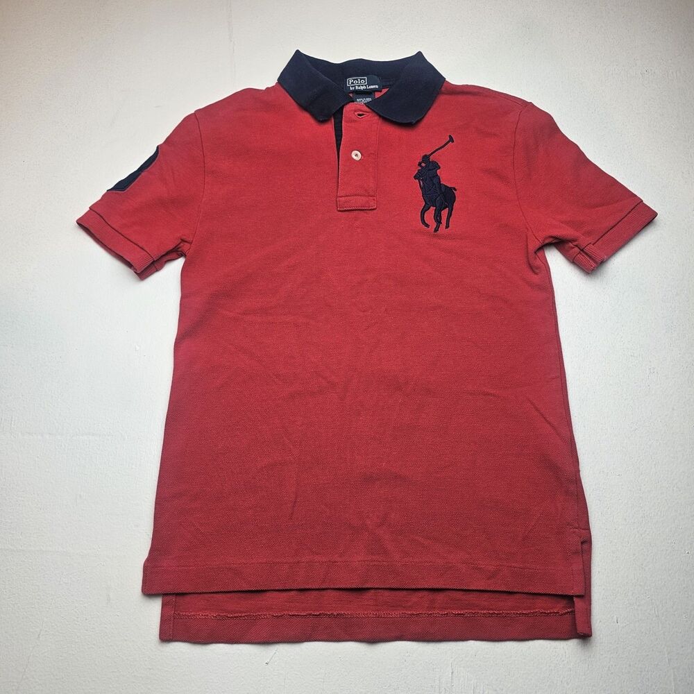 Polo Ralph Lauren Big Pony Logo Red Polo Size 8 Kids